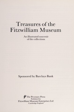 Cover of Treasures of the Fitzwilliam Museum