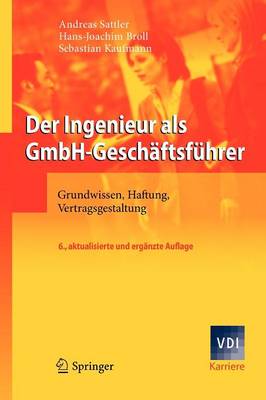 Book cover for Der Ingenieur als GmbH-Geschaftsfuhrer