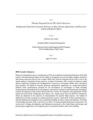 Book cover for Photonic Integrated Circuit (Pic) Device Structures