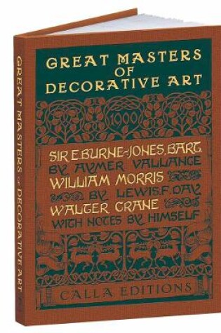 Cover of Great Masters of Decorative Art: Burne-Jones, Morris, and Crane