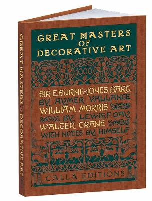 Book cover for Great Masters of Decorative Art: Burne-Jones, Morris, and Crane