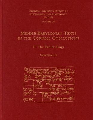 Cover of Middle Babylonian Texts in the Cornell Collections, Part 2