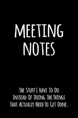 Book cover for Meeting Notes