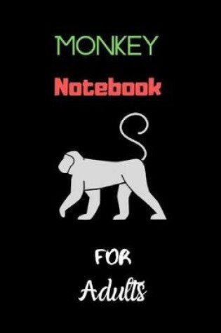 Cover of Monkeys notebook for adults