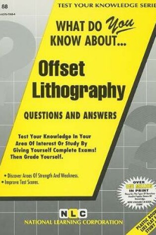 Cover of OFFSET LITHOGRAPHY