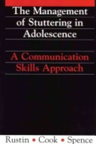 Cover of The Management of Stuttering in Adolescence