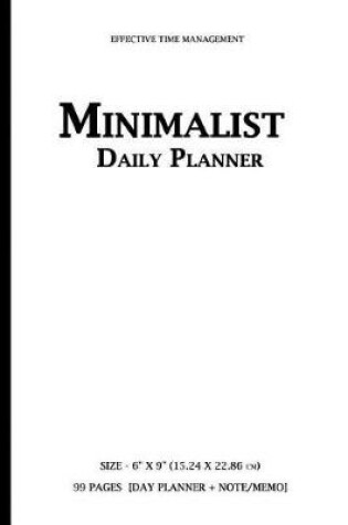 Cover of Minimalist - Daily Planner (Undated)