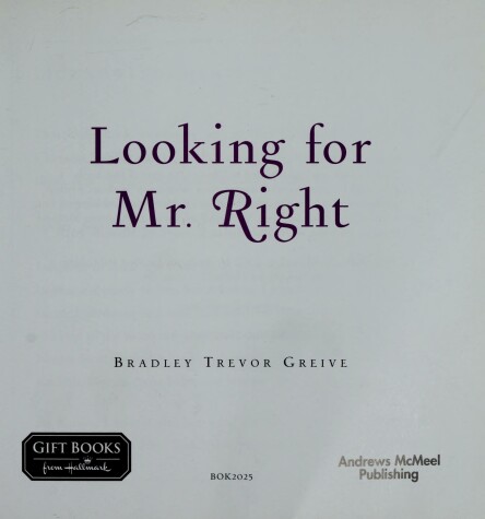 Book cover for Looking for Mr. Right/Hallmark