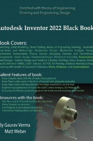 Cover of Autodesk Inventor 2022 Black Book