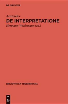 Cover of de Interpretatione