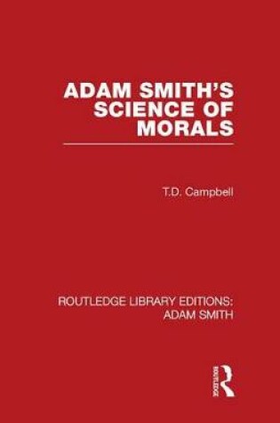 Cover of Adam Smith's Science of Morals