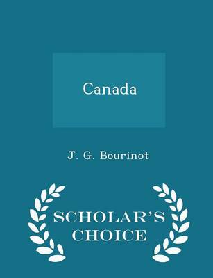 Book cover for Canada - Scholar's Choice Edition