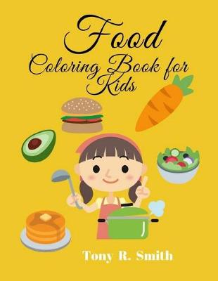 Book cover for Food Coloring Book for Kids