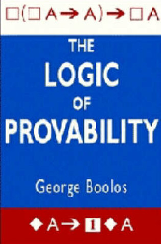 Cover of The Logic of Provability