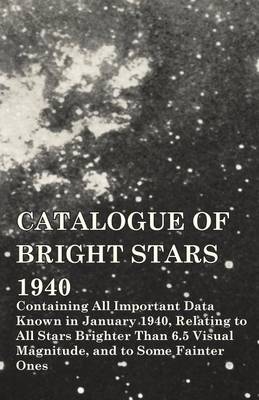 Book cover for Catalogue of Bright Stars 1940