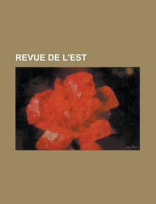 Book cover for Revue de L'Est.