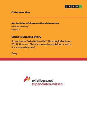 Book cover for China's Success Story