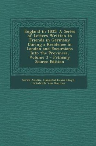 Cover of England in 1835