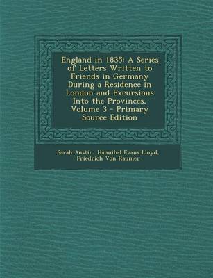 Book cover for England in 1835