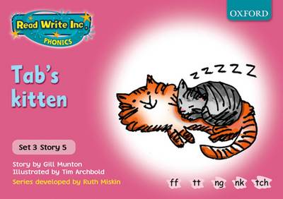 Cover of Read Write Inc Phonics Pink Set 3 Storybooks Tab's Kitten