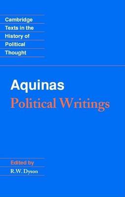 Book cover for Aquinas: Political Writings. Cambridge Texts in the History of Political Thought.