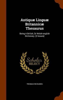 Book cover for Antiquae Linguae Britannicae Thesaurus