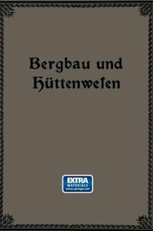 Cover of Bergbau Und Huttenwesen