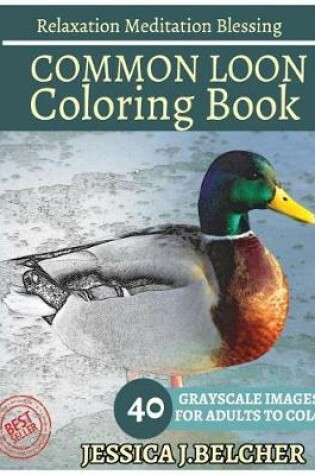 Cover of Common Loon Coloring Book for Adults Relaxation Meditation Blessing