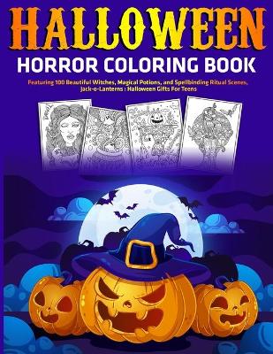 Book cover for Halloween Horror Coloring Book