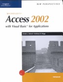 Book cover for New Perspectives on Microsoft Access 2002 with Visual Basic for Applications