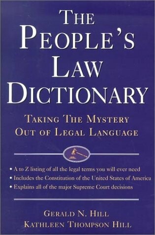 Cover of The People's Law Dictionary