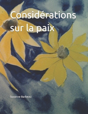 Book cover for Considerations sur la paix