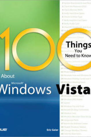 Cover of 100 Things You Need to Know about Microsoft Windows Vista