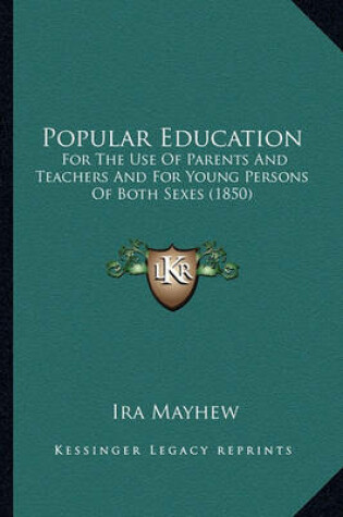 Cover of Popular Education Popular Education