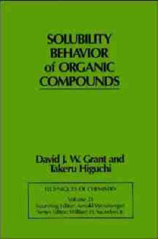 Cover of Solubility Behaviour of Organic Compounds
