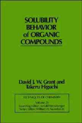 Book cover for Solubility Behaviour of Organic Compounds