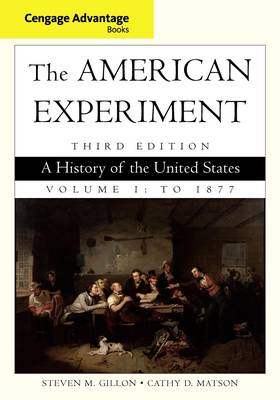 Book cover for Cengage Advantage Books: The American Experiment