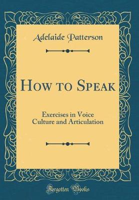 Book cover for How to Speak