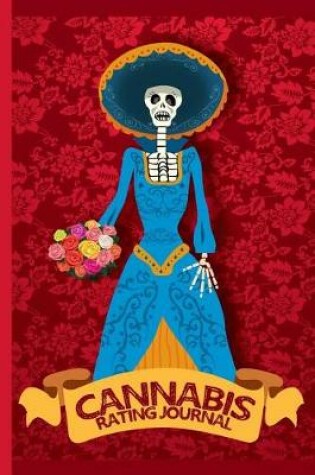 Cover of Day of the Dead Skeleton in Dress, Holding Flowers