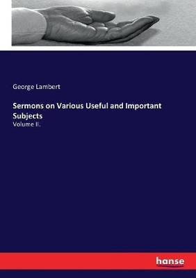 Book cover for Sermons on Various Useful and Important Subjects