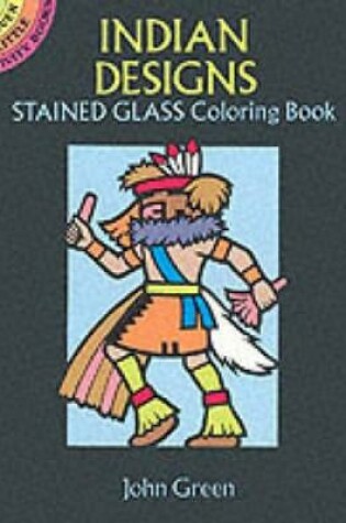 Cover of Indian Designs Stained Glass Colouring Book