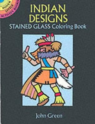 Book cover for Indian Designs Stained Glass Colouring Book