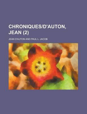 Book cover for Chroniques-D'Auton, Jean (2)