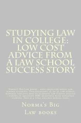 Cover of Studying Law in College