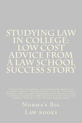 Book cover for Studying Law in College