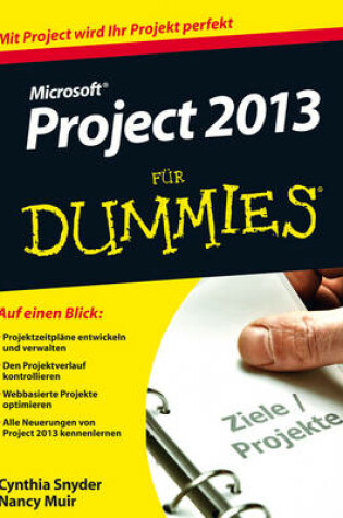 Cover of Microsoft Project 2013 für Dummies