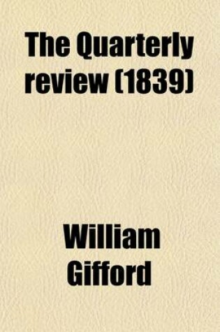 Cover of The Quarterly Review (Volume 63)