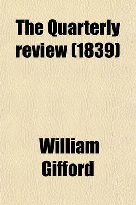 Book cover for The Quarterly Review (Volume 63)