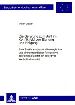 Cover of Die Berufung Zum Amt Im Konfliktfeld Von Eignung Und Neigung