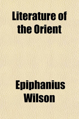 Book cover for Literature of the Orient